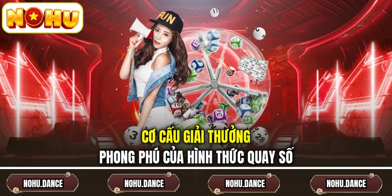 Cơ cấu giải thưởng phong phú của hình thức quay số